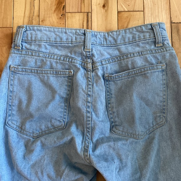American Apparel Stretch Denim Pencil Jeans in Medium Stone Washed Indigo - Picture 5 of 5